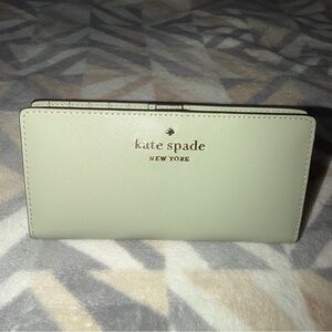 Kate Spade Large Staci Saffiano Leather Folding Wallet